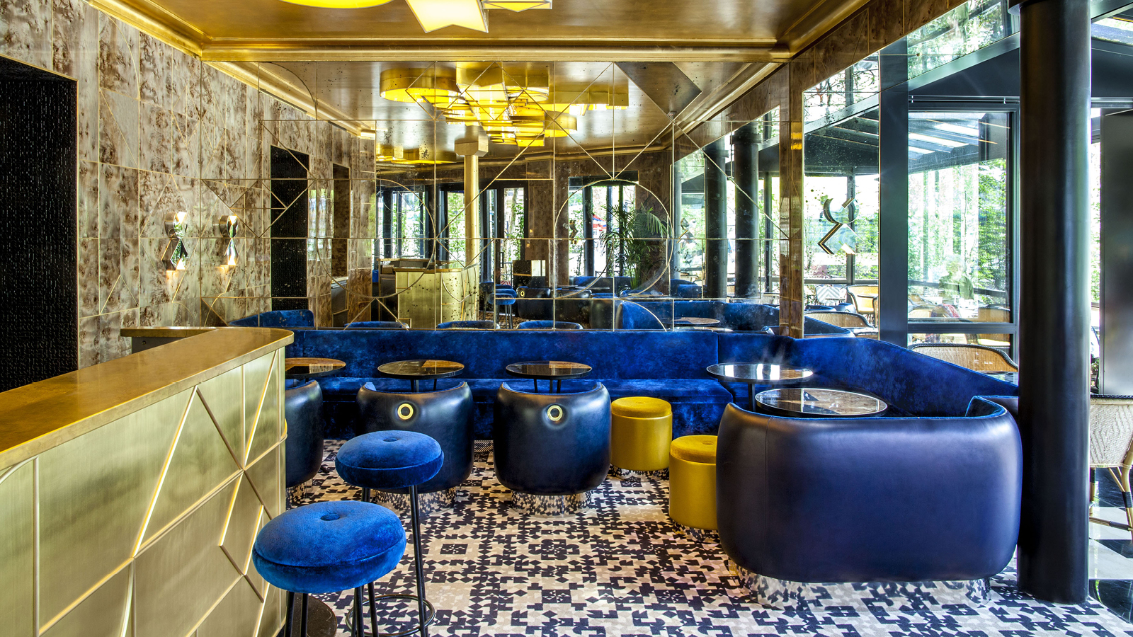 Café Français opéra bastille bar bleu